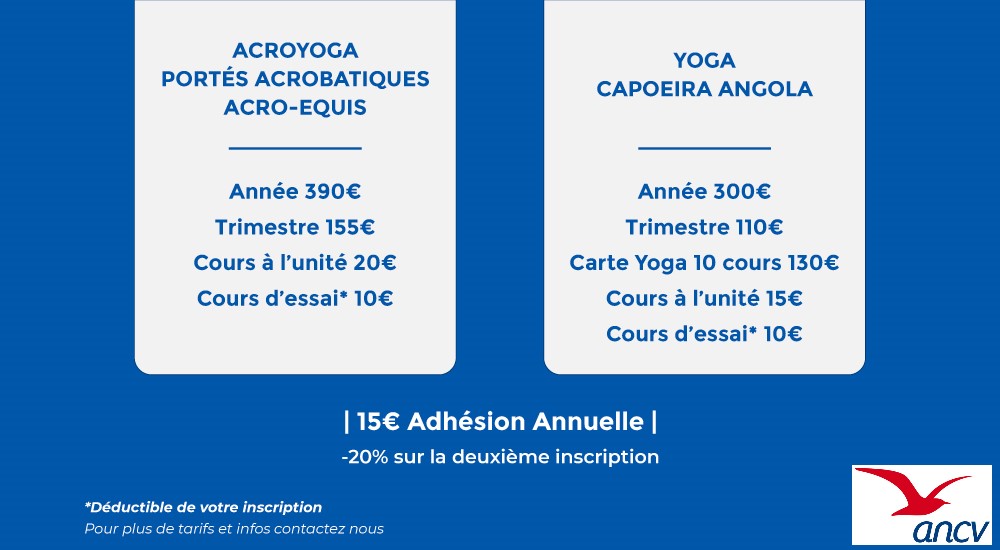 AyM AYT cours hebdos 2020 2021 sans logos tarifs cours de yoga, acroyoga, accroyoga à toulouse